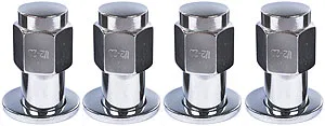 A-27723-4 – CARLSTAR Lug Nut, 1/2 Inch x 20 Thread Size 0.800 Inch Mag Shank Standard Shank Chrome Plated Steel Set O...